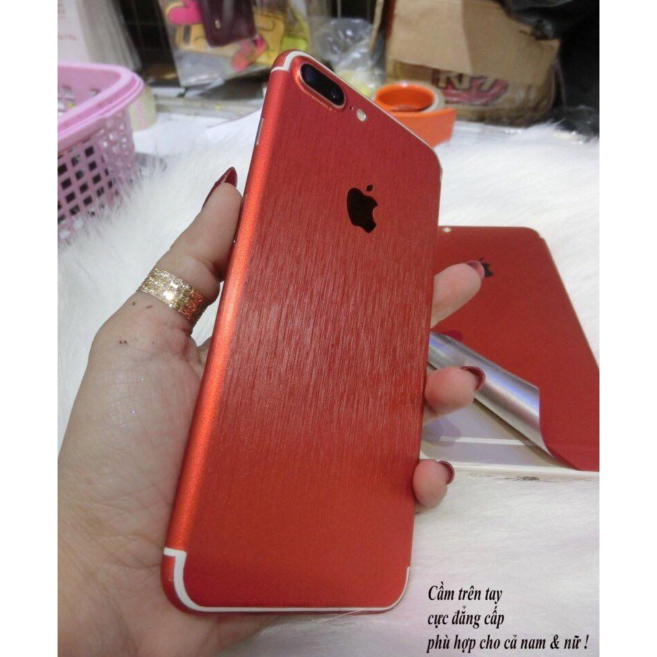 Miếng skin decal nhôm xước cho iphone