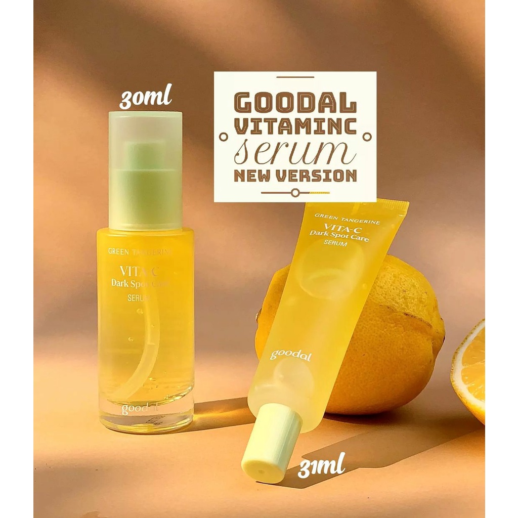 [Bản mới 2022] Serum dưỡng trắng GOODAL GREEN TANGERINE VITA C DARK SPOT SERUM