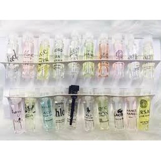 Bộ test nước hoa mini 20 mùi hàng chuẩn pháp - bộ 20 lọ nước hoa - set 20 lọ nước hoa mini