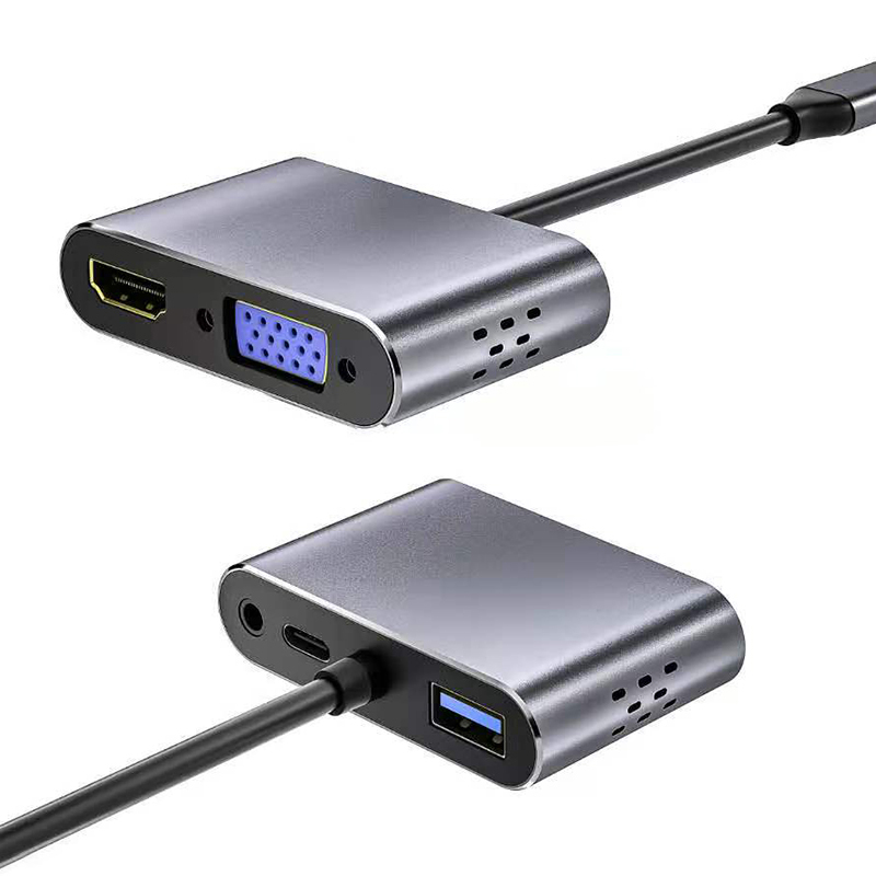 Bộ Chia Cổng Type-C Sang Hdmi Vga Pd Usb 3.0