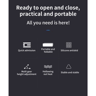 Adjustable Foldable Laptop Stand Non-slip Desktop Laptop Holder Notebook Stand sFor Notebook Macbook Pro Air iPad Pro DELL HP