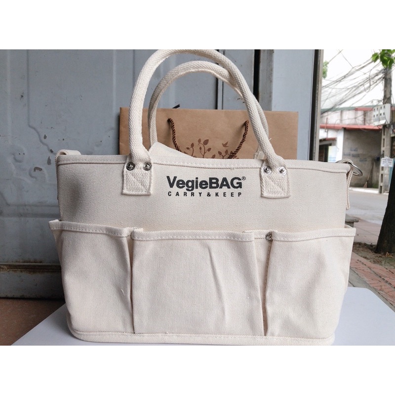 Túi Xách VegieBag Túi Bỉm Sữa Đa Năng Phong Cách Hàn Quốc Cao Cấp loại 1 Cho Mẹ và Bé