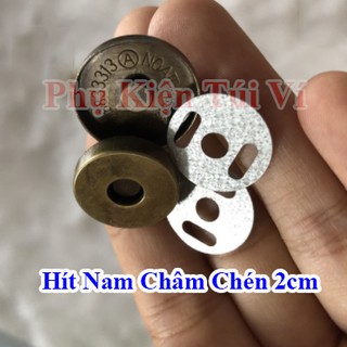 Nút hít nam châm chén 2 cm