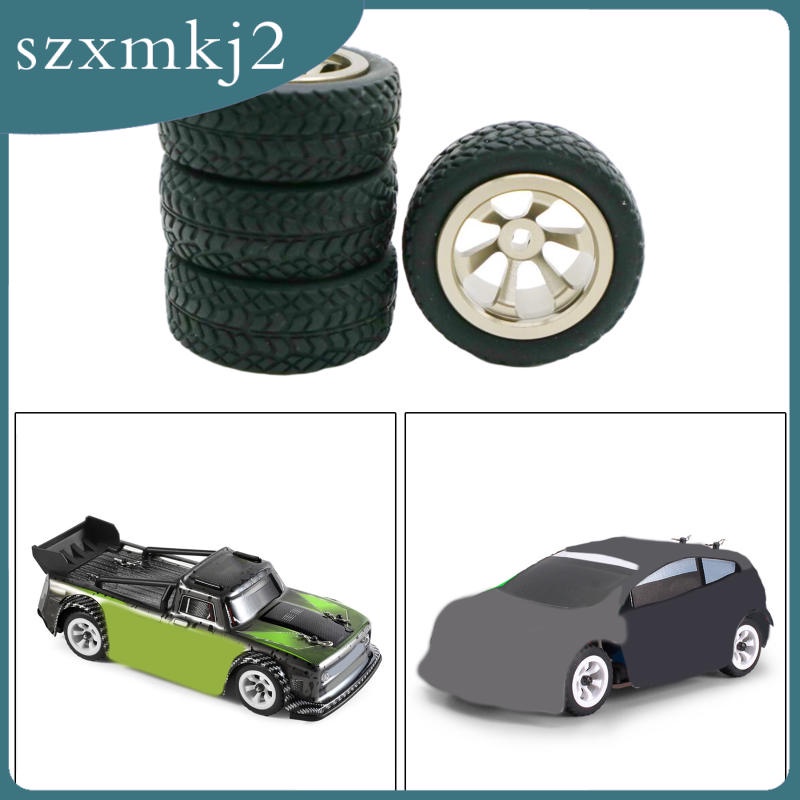 Set 4 Bánh Xe 1.18inch Chuyên Dụng Cho Xe Điều Khiển Wltoys 1: 28 Scale K969 K979 P929 P939