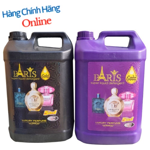 Nước giặt xả 5 in 1 Paris 5 lít Hương hoa Pháp đam mê