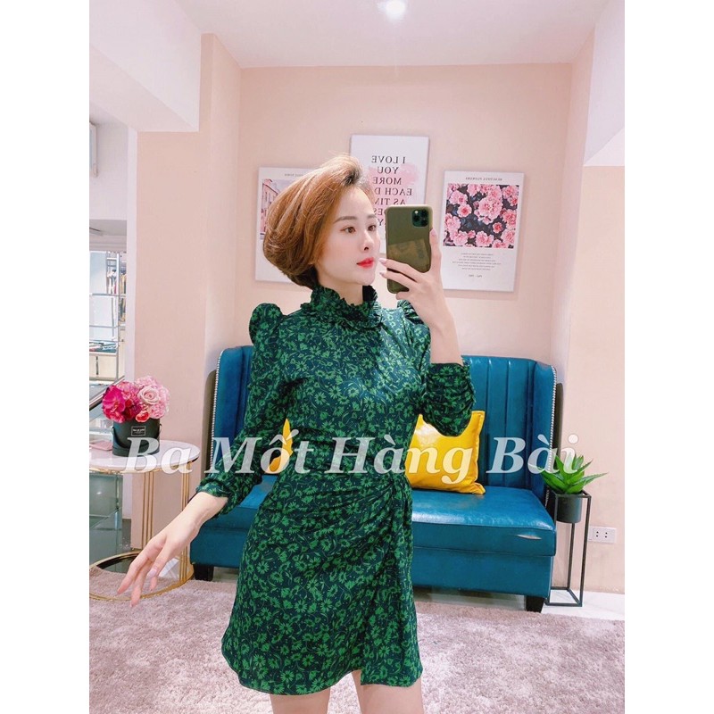 Váy hoa xanh xuất