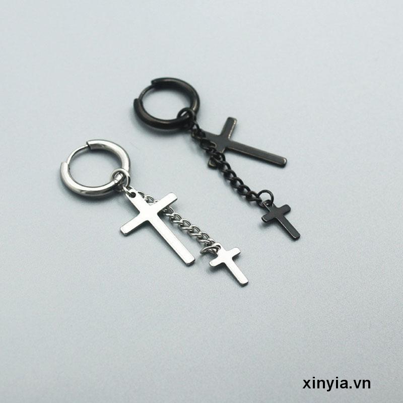 Bông Tai Dạng Dây Xích Bằng Thép Không Gỉ Thời Trang Cá Tính