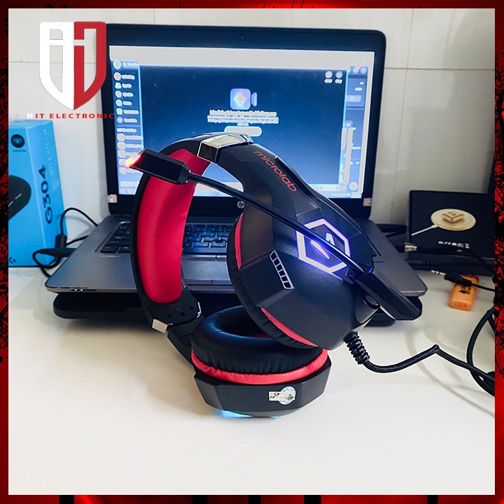 Tai nghe chụp tai máy vi tính laptop chuyên game cao cấp Microlab G7 headphones có dây