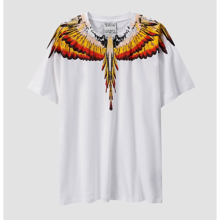 Áo Thun Tay Ngắn In Hình Đôi Cánh Thời Trang