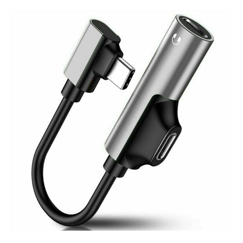 Cáp chuyển đổi âm thanh USB type C sang 3,5mm 2 trong 1