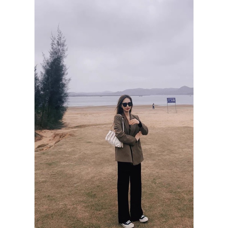 Túi xách nữ Micocah - Túi da đeo chéo gấp nếp hot hit