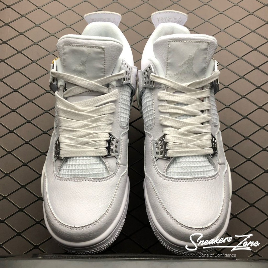 (FREESHIP+HỘP+QUÀ) Giày Thể Thao Sneakers AIR JORDAN 4 Retro Pure money full trắng cực đẹp cho cả nam và nữ