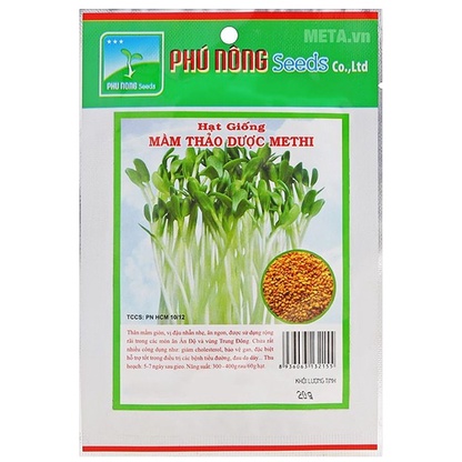 Hạt Giống Mầm Thảo Dược Methi Phú Nông 2Gr - HPN-091
