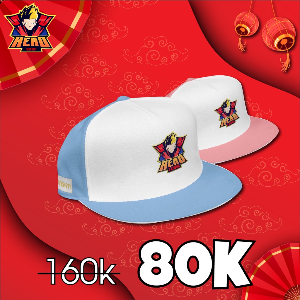 Mũ Hero Team V2 xanh nơ tặng kèm móc khóa Simmy