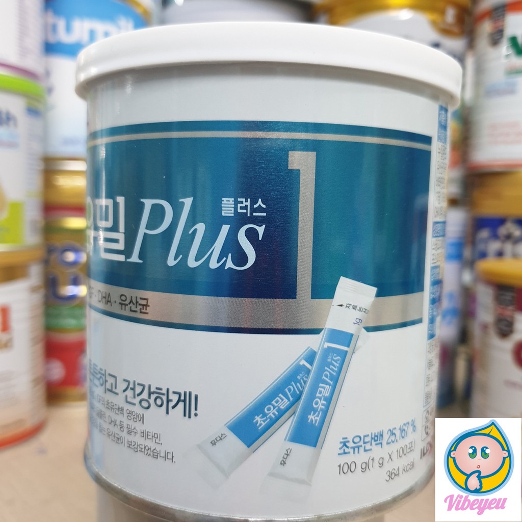Sữa non ILDONG Choyumeal Plus 1, Plus 2 , Men , Sắt Hàn Quốc hộp 100g Date 2023