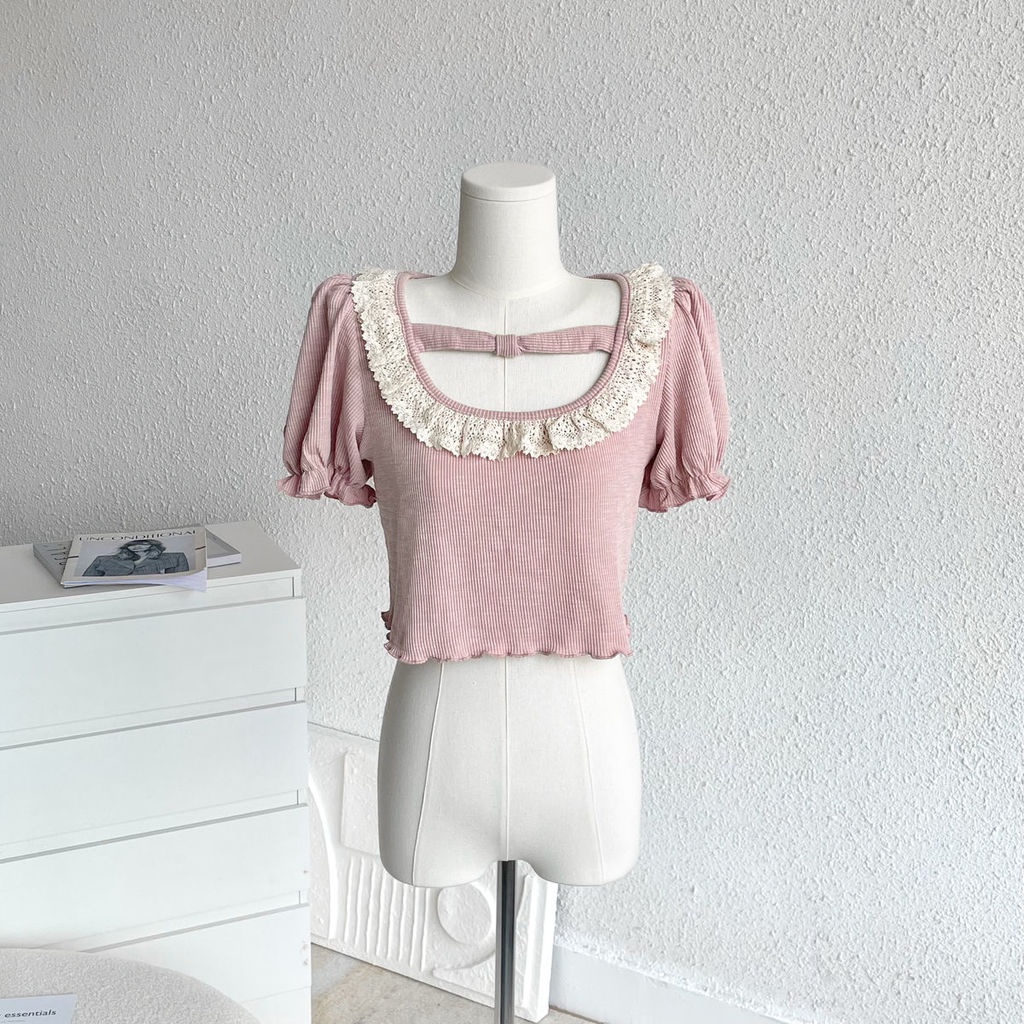 Áo Thun Tay Phồng Ngắn Thời Trang Mùa Hè Mới Cho Nữ