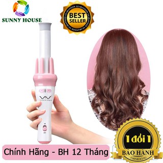 Máy uốn xoăn tự động 360 độ vivid & vogue, máy uốc tóc tự động - sunny house