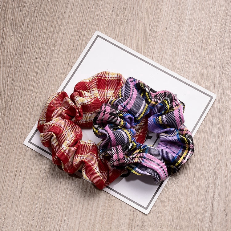 Dây buộc tóc kẻ sọc thời trang retro Hàn Quốc D0630088