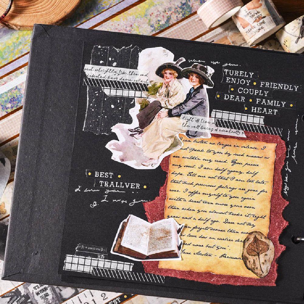 CHOOKEY Set 20 Cuộn Băng Dính Washi In Họa Tiết Xinh Xắn Dùng Trang Trí Sổ Tay DIY