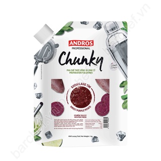 Mứt Chunky Khoai lang tím Andros - túi 1kg
