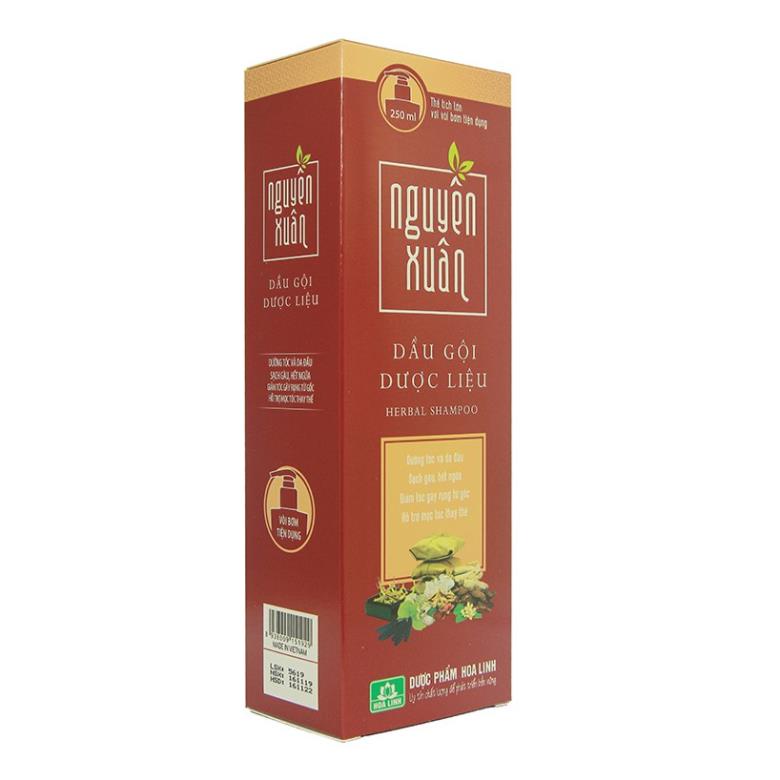Dầu Gội Dược Liệu Nguyên Xuân Chai Màu Nâu 250ml.Dành Cho Tóc Thường