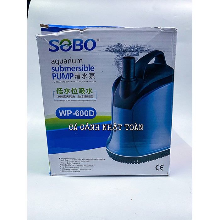 MÁY BƠM HÚT ĐÁY CẶN BỂ CÁ SOBO 600D