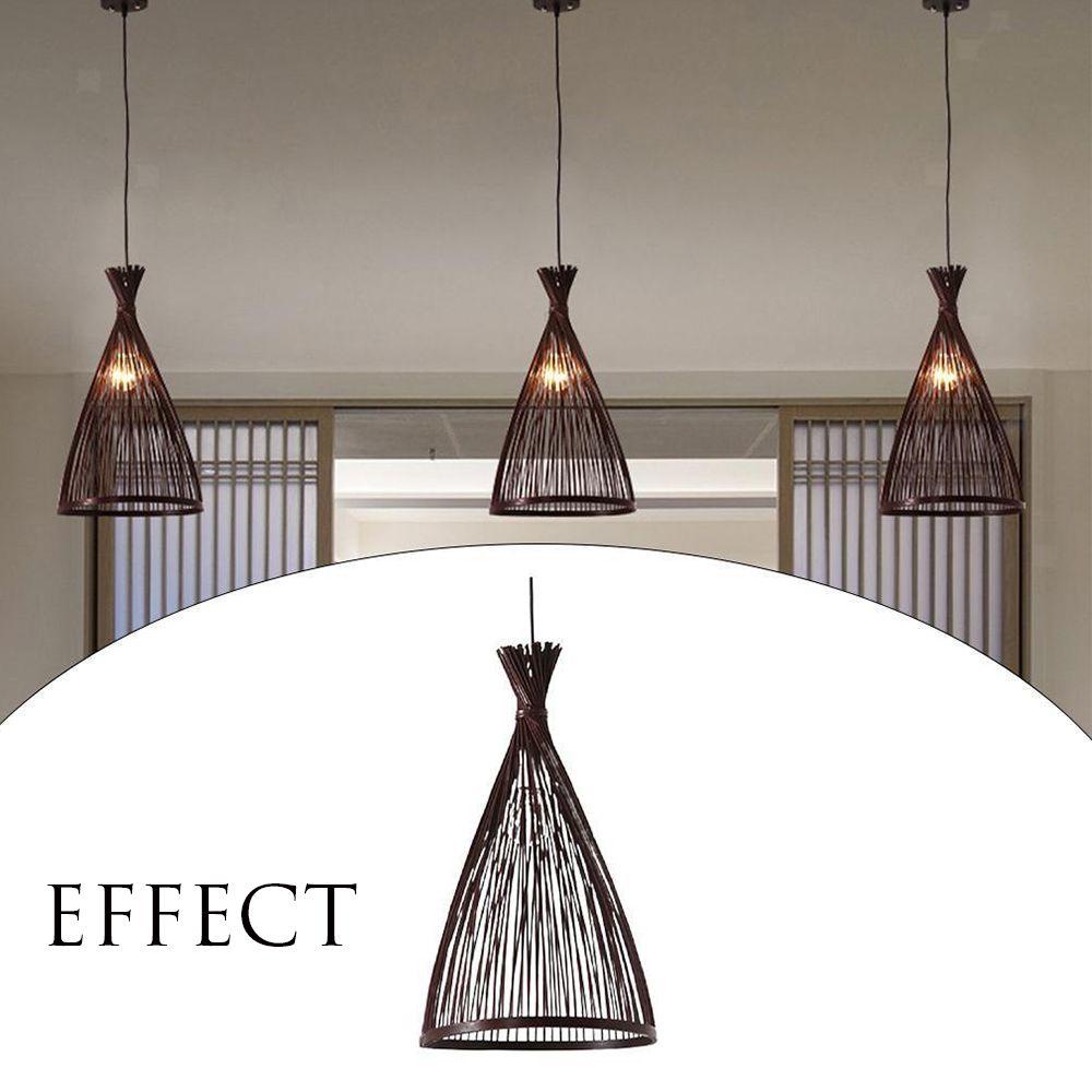 GOGOUP Đèn Treo Trần Nhà Ánh Sáng Nâu Cố Định