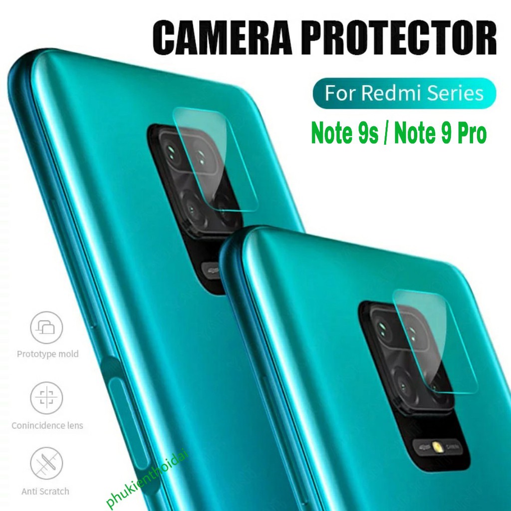 Cường lực Camera Redmi Note 9s / Note 9 Pro / Note 9 / Note 10 Pro / Redmi 10X 4G /  Redmi 9 Full hộp đủ phụ kiện