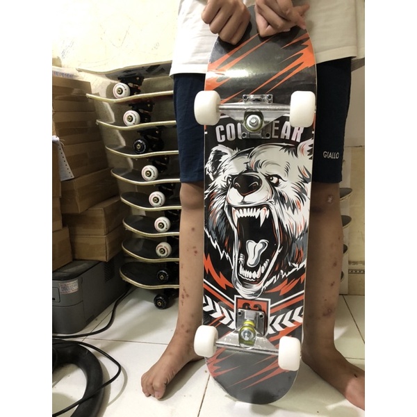 Ván trượt Skateboard chịu lực lên đến 100kg MẶT NHÁM ĐEN ĐẲNG CẤP