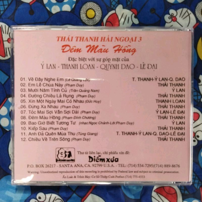 Bộ 3 cd Thái Thanh phono