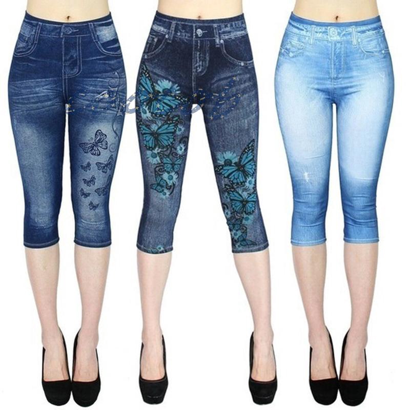 Quần Legging Giả Jean Thời Trang Nữ