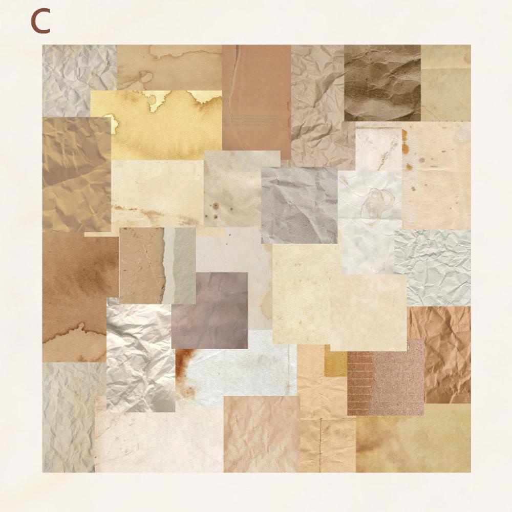 Bộ 60 Tờ Giấy Làm Sổ Tay Phong Cách Vintage Sáng Tạo