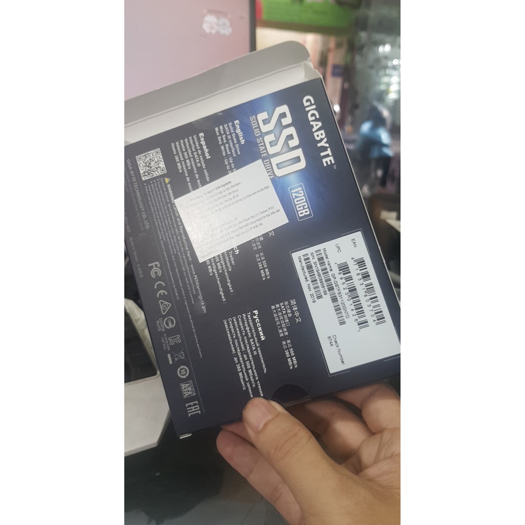 Ổ cứng SSD 120g hàng chính hãng gigabyte