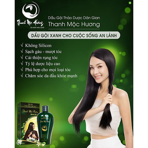 Dầu gội thảo dược dân gian Thanh Mộc Hương chống rụng tóc, gãy tóc, nuôi dưỡng tóc óng mượt TDG