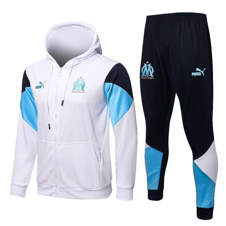 Áo Khoác Bóng Đá Có Khóa Kéo Cho Nam 21/22 Marseille