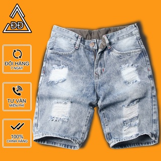 Quần short jean nam xám đậm rách DD416 Shop ĐỊCH ĐỊCH