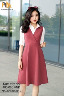 Đầm xoè ghi lê