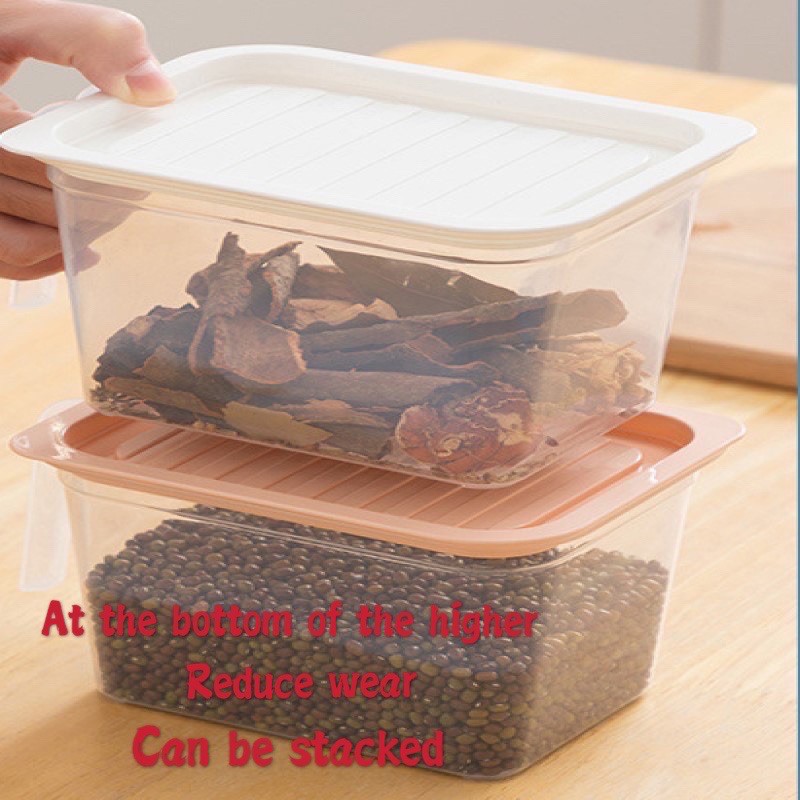 Hộp nhựa bảo quản tươi thực phẩm đa dụng có nắp đậy tiện dụng