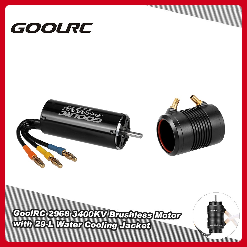 Bộ động cơ không chổi than GoolRC 2968 3400KV và 29-L cho tàu thuyền 600-800mm RC