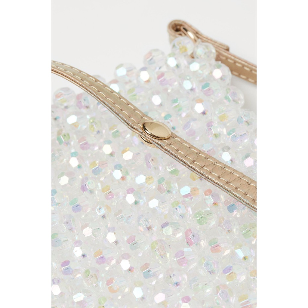 Túi đeo chéo đính hạt cườm HM authentic Beaded shoulder bag túi điện thoại túi mini