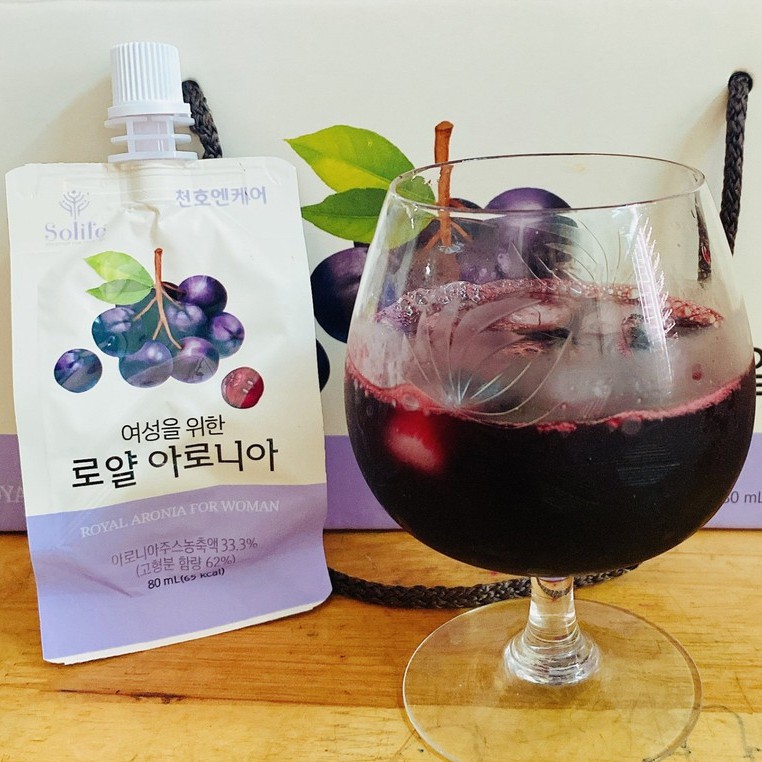1 gói Nước Uống Hồng Sâm Chunho Chi Anh Đào 80ml Dành Cho Phụ Nữ - Giúp Da Trắng Sáng Mịn [Nhập Khẩu Hàn Quốc]