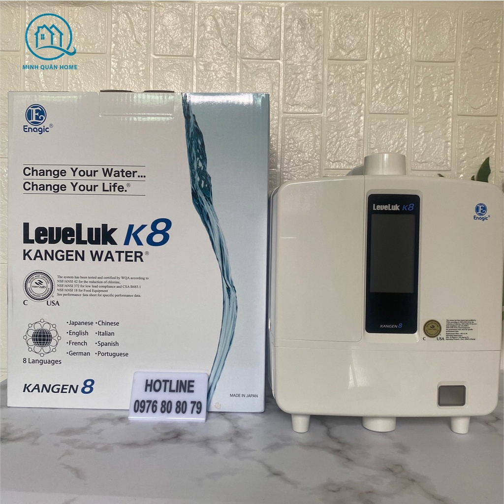 Máy lọc nước Kangen LEVELUK K8❤️kèm quà tặng❤️ Máy điện giải tạo ion kiềm Kangen Leveluk K8 -hãng Enagic