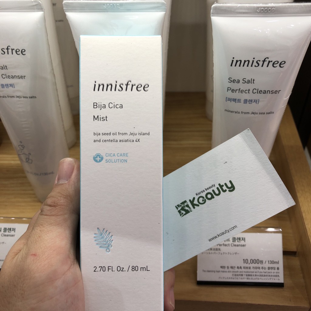 Xịt khoáng dành cho da mụn Innisfree Bija Cica Mist 80ml