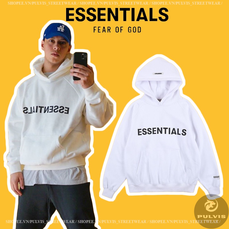 ⚡️[CHỈ 1 NGÀY] - Áo hoodie FOG ESSENTIALS ss20 pullover White, áo hoodie FOG