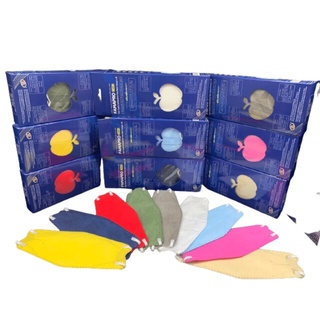 ( hộp 10 cái ) khẩu trang 4d nam anh famapro (trắng, xanh biển, xanh navi, xanh rêu, vàng, vàng kem, đỏ, xám)