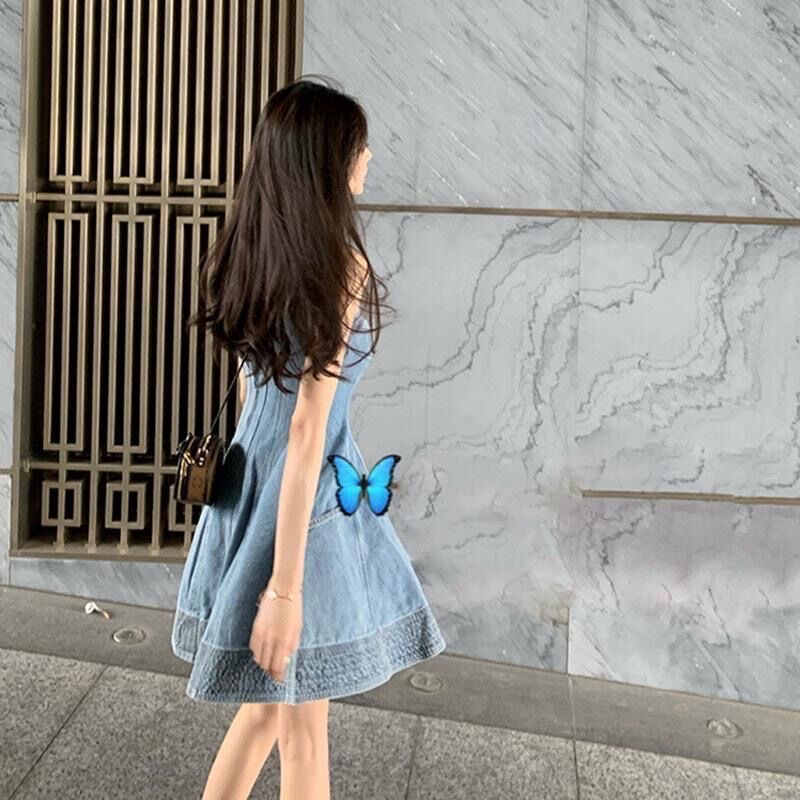 Đầm Jean Hai Dây Babydoll Dáng Xoè Taobao Order