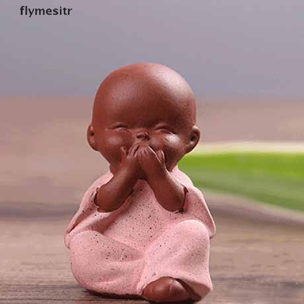 Mô Hình Tượng Phật Nhỏ Bằng Đất Sét Tím Chất Lượng Cao