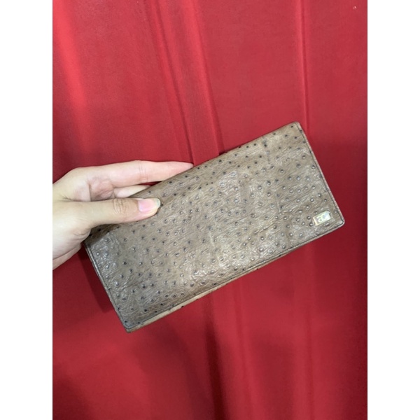 Ví cầm tay dài da lạ