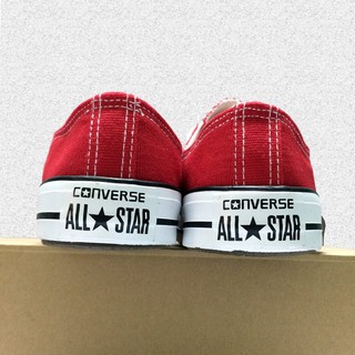 Giày convers cổ thấp màu đỏ nữ