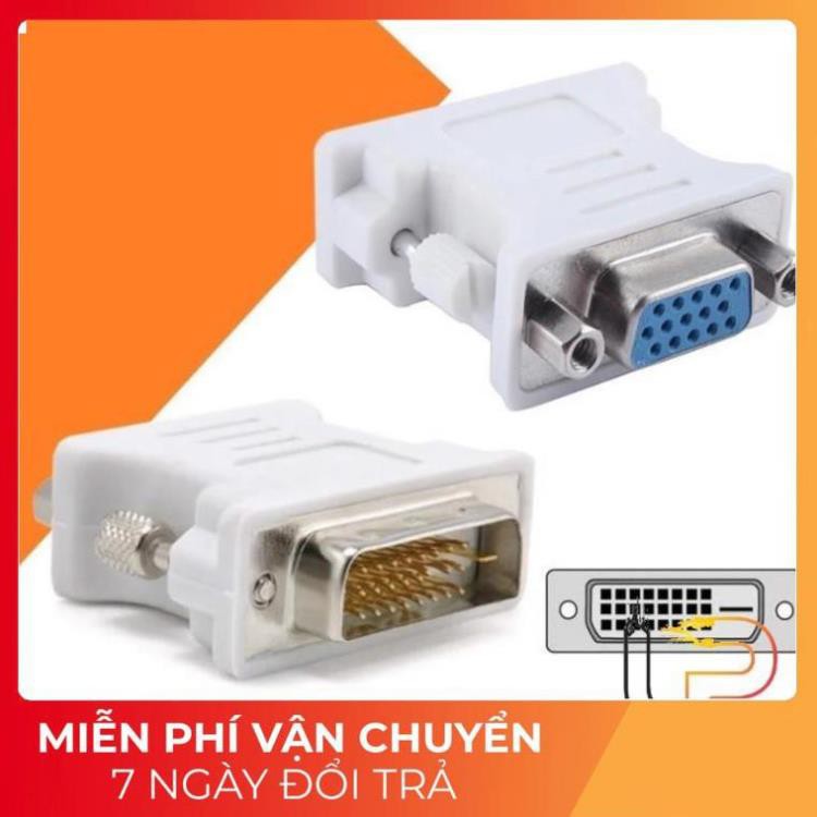 Đầu chuyển DVI 24+1 dương ra VGA âm
